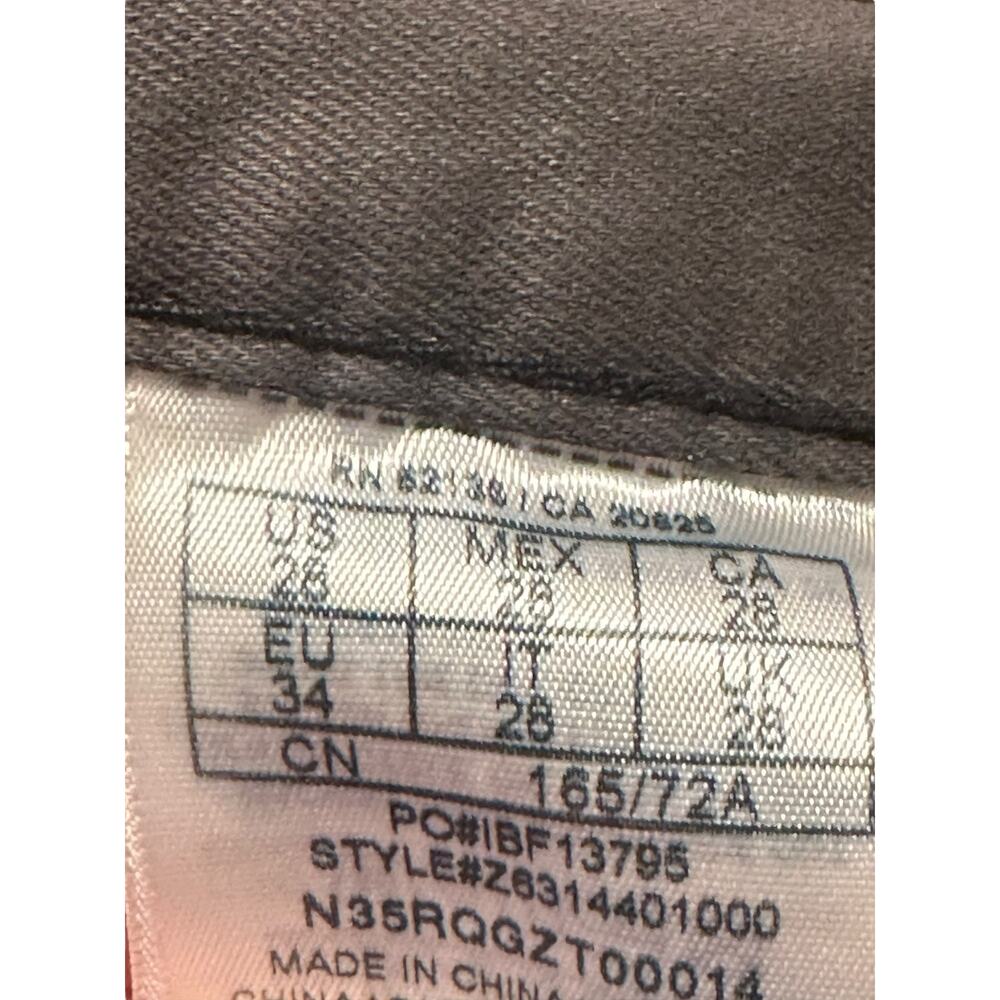 G by Guess Xeelan Blocked Moto Skinny Gray Jean size 28 Zip Ankles - Picture 7 of 9